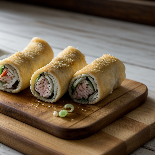 Oriental Stuffed Chicken Rolls With Sweet-Sou recipe image