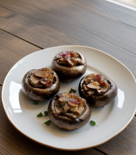 Oriental Stuffed Mushrooms recipe image