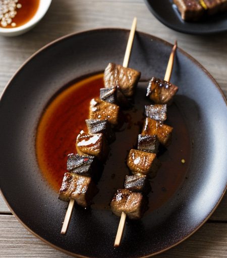 Oriental Style Beef Kabobs recipe image