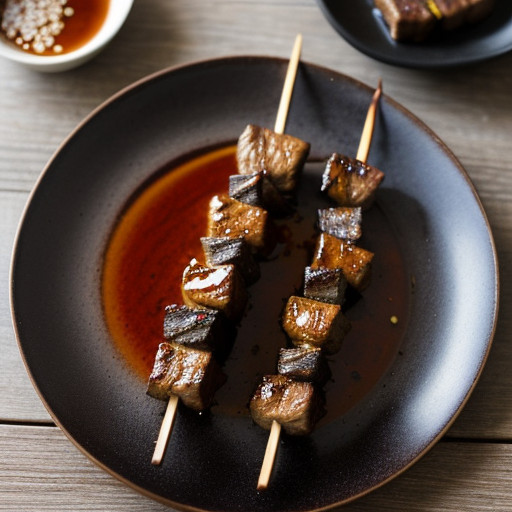 Oriental Style Beef Kabobs recipe image