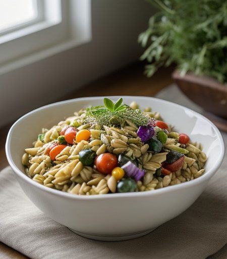 Orzo Confetti Salad recipe image