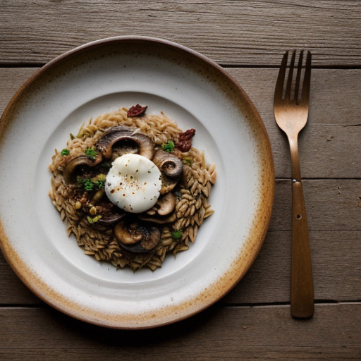 Orzo & Portabello Mushrooms recipe image