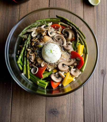 Orzo Salad W/Wild Mushrooms & Asparagus recipe image
