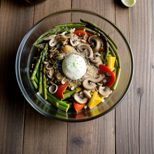 Orzo Salad W/Wild Mushrooms & Asparagus recipe image