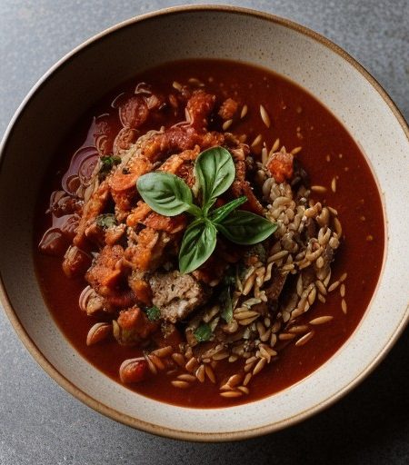 Orzo/Fresh Tomato Sauce Philly.Inq. Jjgf65 A recipe image