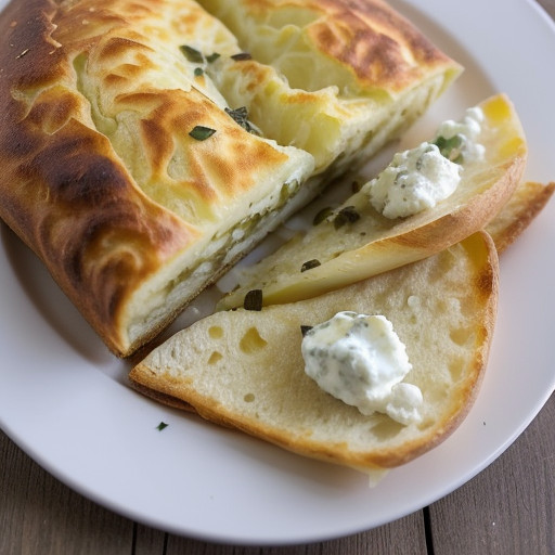 Ossetian Potato-Cheese Bread Khachapuri recipe image
