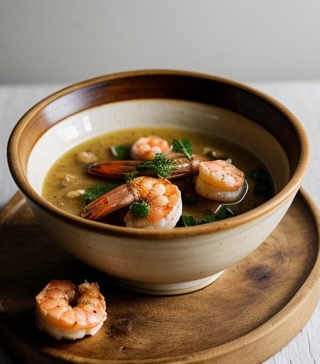 Ostrich & Shrimp in Garlic Sauce recipe image