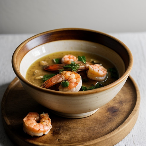 Ostrich & Shrimp in Garlic Sauce recipe image