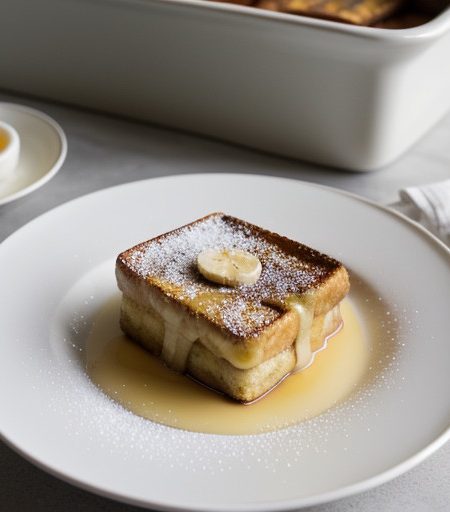 Oven Baked Banana French Toast recipe image