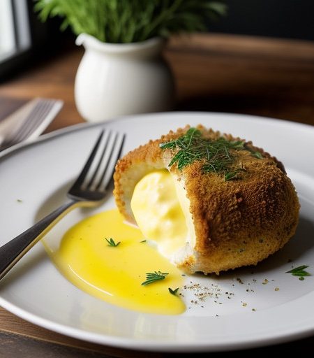 Oven Baked Chicken Kiev recipe image