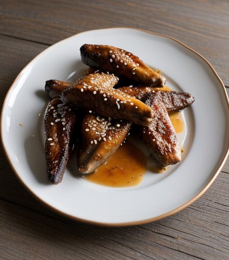 Oven Baked Sesame Chicken Wings recipe image