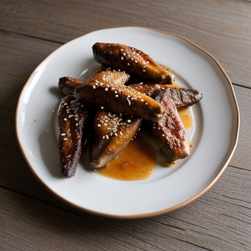 Oven Baked Sesame Chicken Wings recipe image