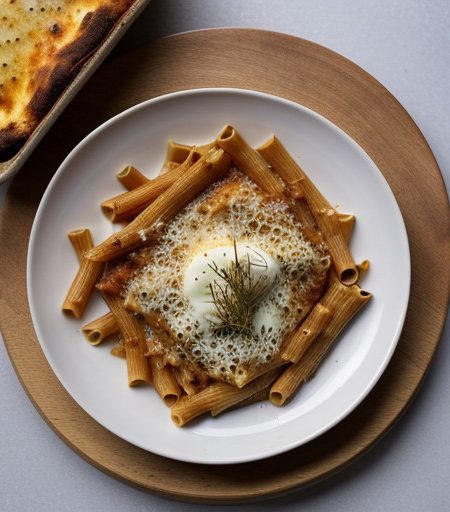 Oven-Baked Ziti With Three Cheeses recipe image