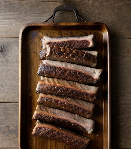 Oven Barbecued Caribou Ribs recipe image