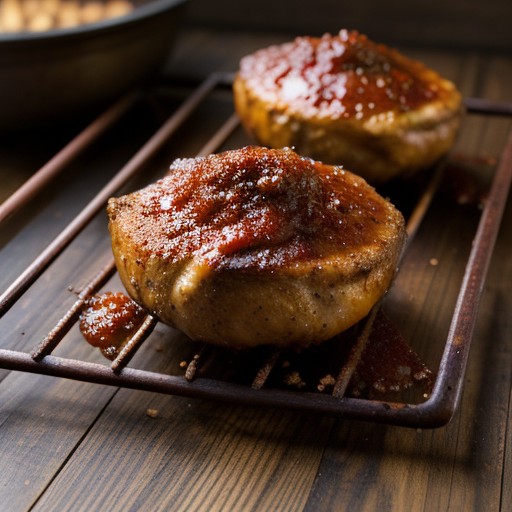 Oven Barbecued Chicken Quarters recipe image