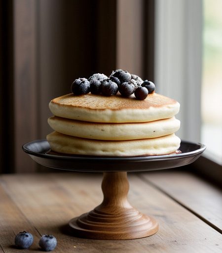 Oven Custard (Puff Blueberry Pancake recipe image