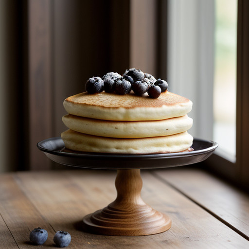 Oven Custard (Puff Blueberry Pancake recipe image