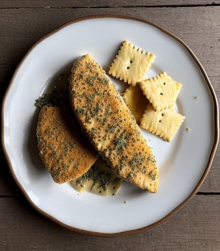Oven Fried Cheesy Caraway Chicken recipe image