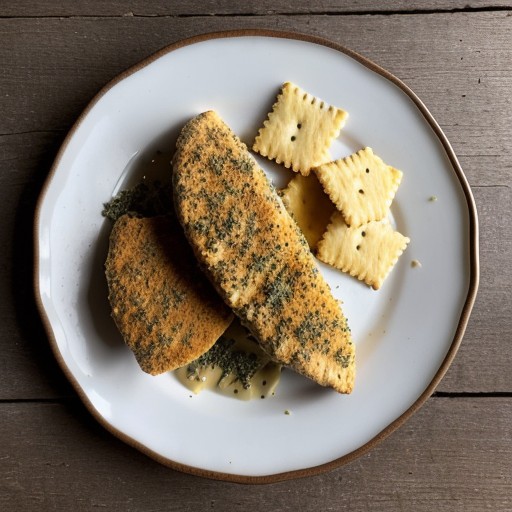 Oven Fried Cheesy Caraway Chicken recipe image
