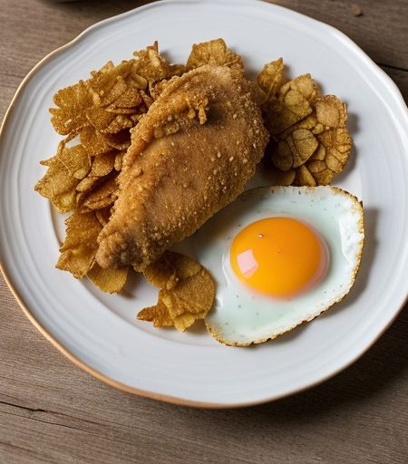 Oven-Fried Corn Flake Chicken recipe image