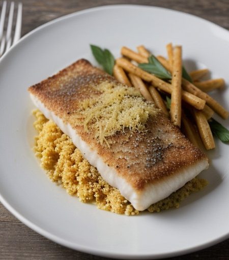 Oven Fried Ocean Whitefish Parmesan recipe image
