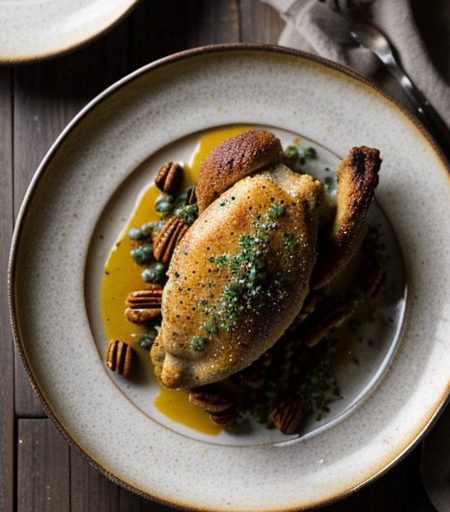 Oven Fried Pecan Cornmeal Chicken recipe image