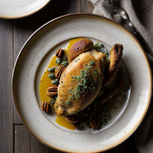 Oven Fried Pecan Cornmeal Chicken recipe image