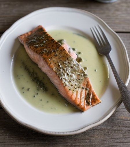 Oven-Fried Salmon Steaks DNSR31 A recipe image