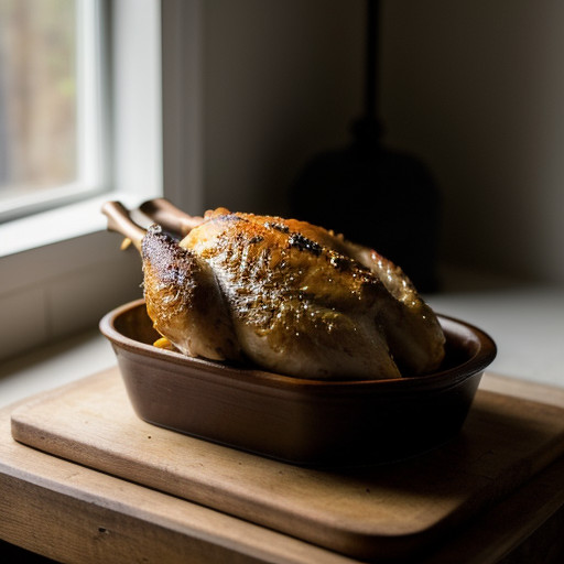 Oven-Roasted Chicken With Roquefort Sauce recipe image