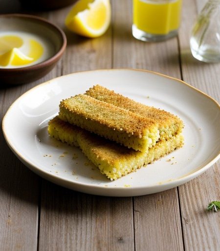 Oven Roasted Cornmeal Crusted Fish Sticks recipe image