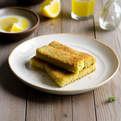 Oven Roasted Cornmeal Crusted Fish Sticks recipe image