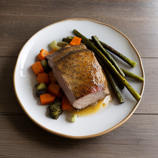 Oven-Roasted Pork 'N Vegetables recipe image