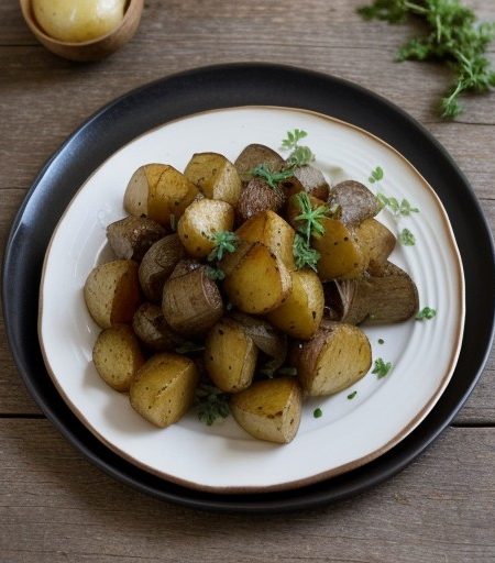 Oven-Roasted Potatoes and Onions recipe image
