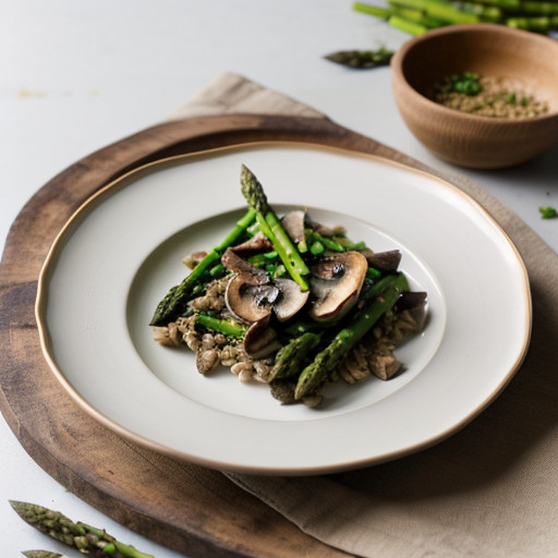 Ovo-Lacto: Asparagus/Mushroom Casserole recipe image