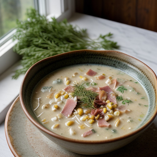 Oyster Corn Chowder Wip recipe image