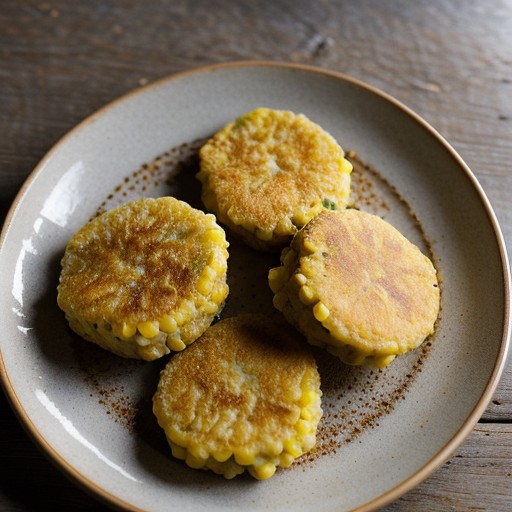 Oyster Corn Fritters (Welshkorn Eishtar-Puffers recipe image