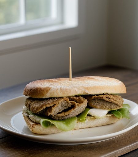 Oyster Po'boy Sandwich - Country Cooking recipe image