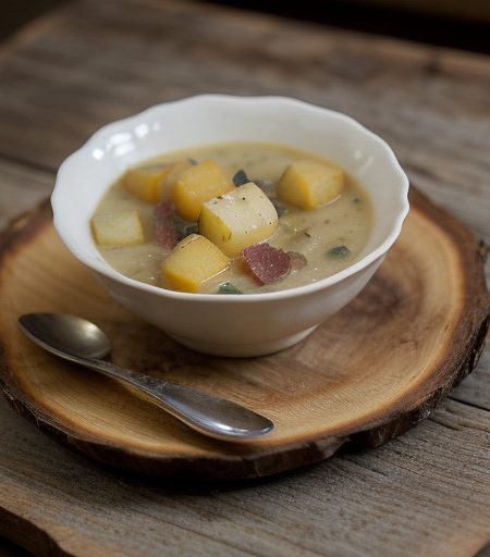 Oyster & Potato Stew With Crisp Bacon *Jb recipe image