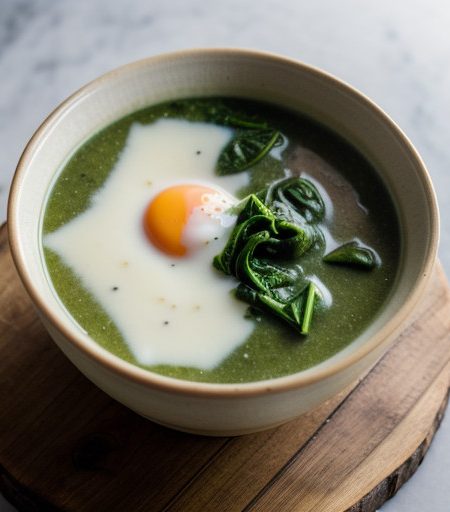 Oyster & Spinach Soup recipe image