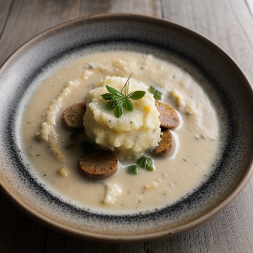 Oyster Stew With Andouille Mashed Potatoes recipe image