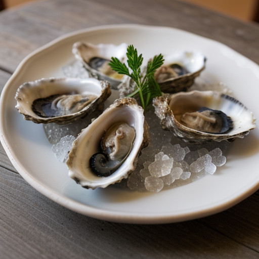 Oysters Poached in White Wine recipe image