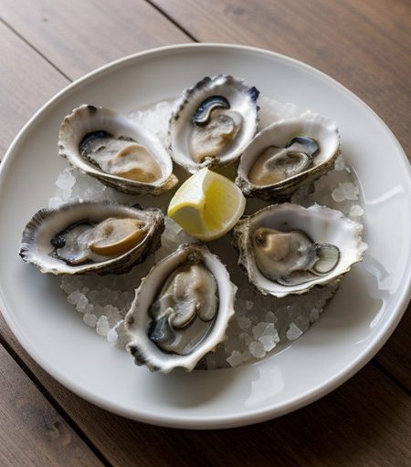 Oysters With Roasted Garlic recipe image
