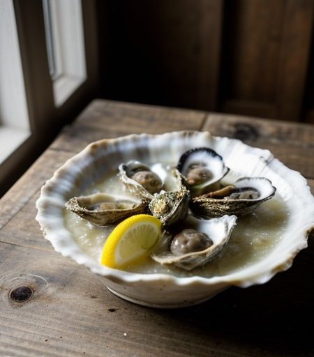 Oysters in Champagne Sauce recipe image