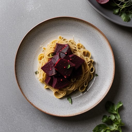 PASTA WITH BEETS - House Beautiful recipe image