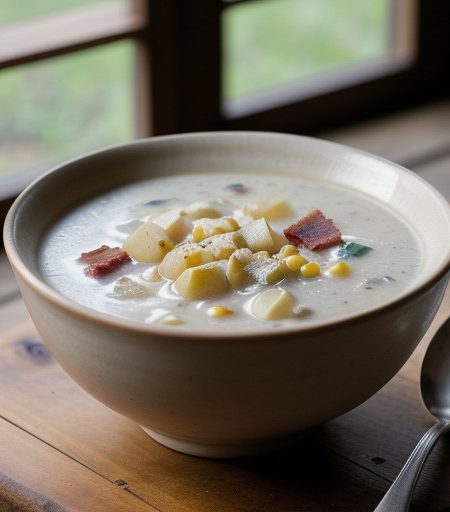 Pacific Clam & Corn Chowder recipe image