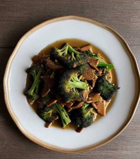 Pad Pak Naam Mun Hoy (Broccoli in Oyster Sauc recipe image