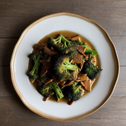 Pad Pak Naam Mun Hoy (Broccoli in Oyster Sauc recipe image