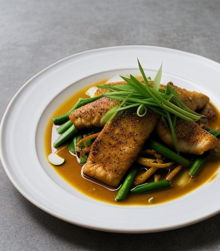 Pad Phed Pladuk (Hot & Spicy Catfish). recipe image