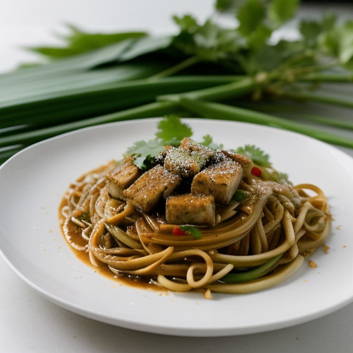 Pad Thai Pseudo-Vegetarian Style recipe image