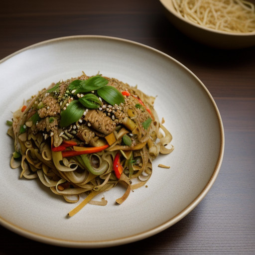 Pad Thai Stir-Fried Rice Ribbon Noodles recipe image
